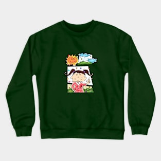 happy reel cartoon Crewneck Sweatshirt